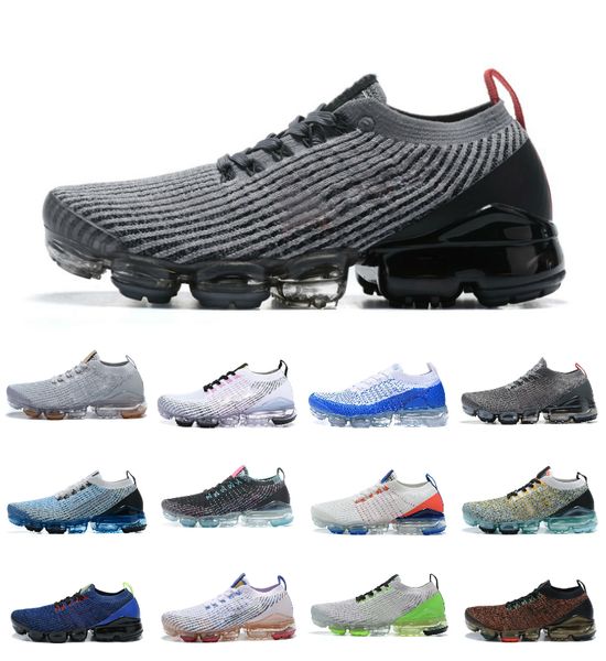 

2023 new fly 3.0 casual running shoes mens triple black white oreo pure platinum dark smoke green pink grey rose knit run women outdoor spor