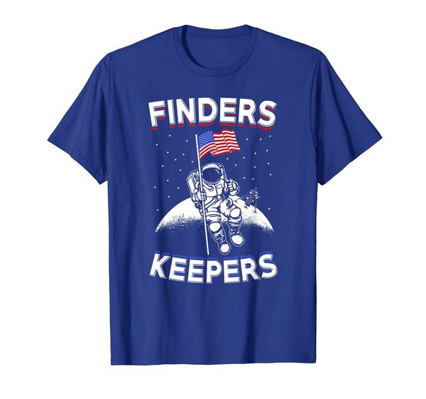 

finders keepers t-shirt - american moon mission t-shirt, White;black