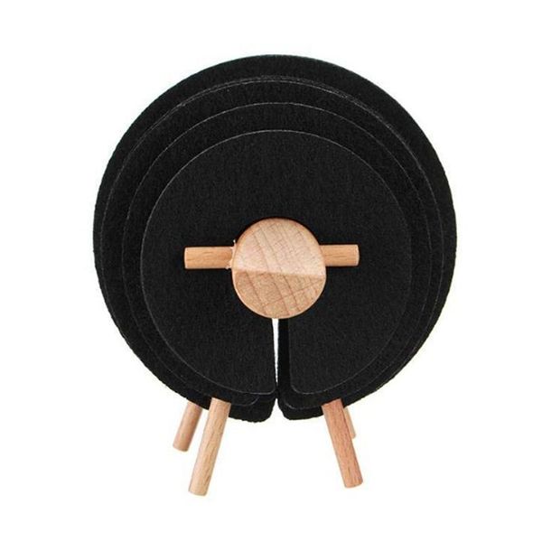 

table runner sheep shape anti slip cup pads coasters insulated round felt mats japan style creative home office decor art crafts gift, bl