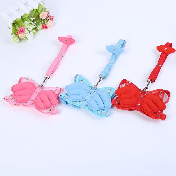 

60 pcs/lot cute dog harness & leash pet harness dog collar vest angle vest ing