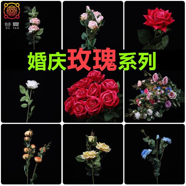 

valley feast artificial rose wedding set rose series home l office collocation decoration artificial flower