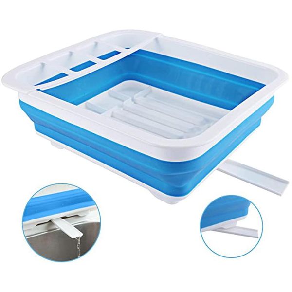 

kitchen storage & organization creative 1pcs dish drying rack drainer iron tableware organizer tools for bowl dishes chopsticks 2021 f5