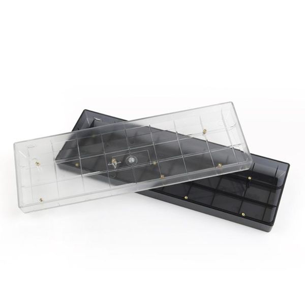 

keyboards black transparent 65% mechanical keyboard case 68 pc plastic for customized