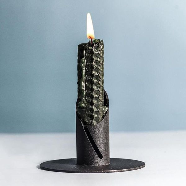 

candle holders holder 2 pcs black modern classic set candles cone candlestick can be used for wedding party