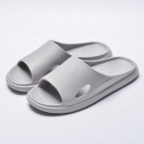 

slippers women summer brand fashion men soft sole beach slide sandals indoor non-slip el bathroom, Black