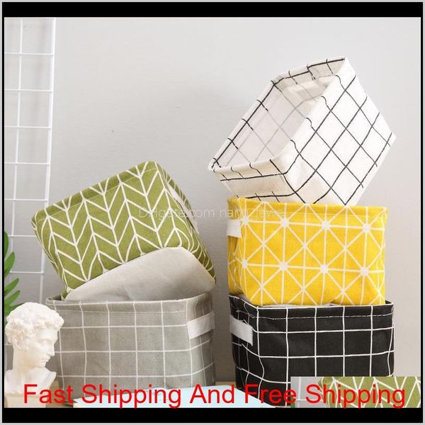 

5styles foldable plaid desk storage box geometry fresh organizer cabinet underwear holder cosmetic stationery washing organizer bcg0p 0lihk