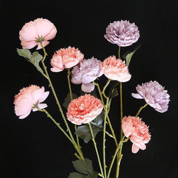 

decorative flowers & wreaths macaron style 3 lotus artificial for home decor wedding bouquets fake flower wall