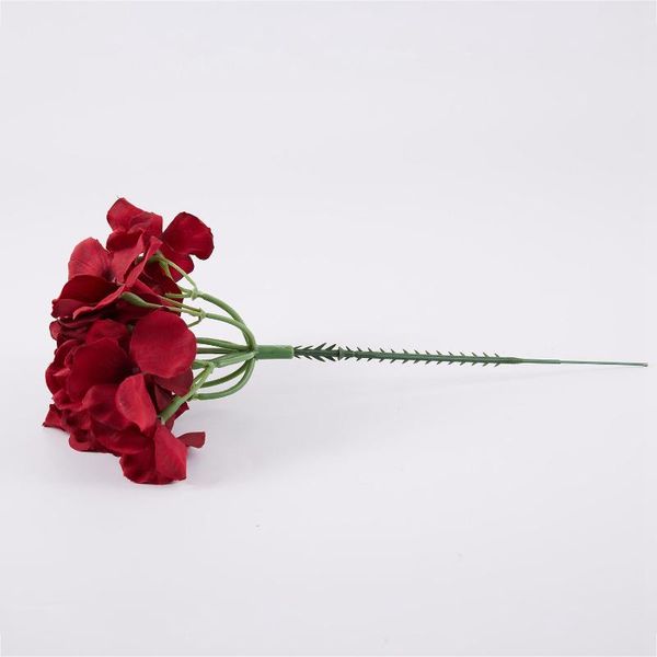

silk flower wedding decoration artificial spring vivid big hydrangea party decoration wine red flowers