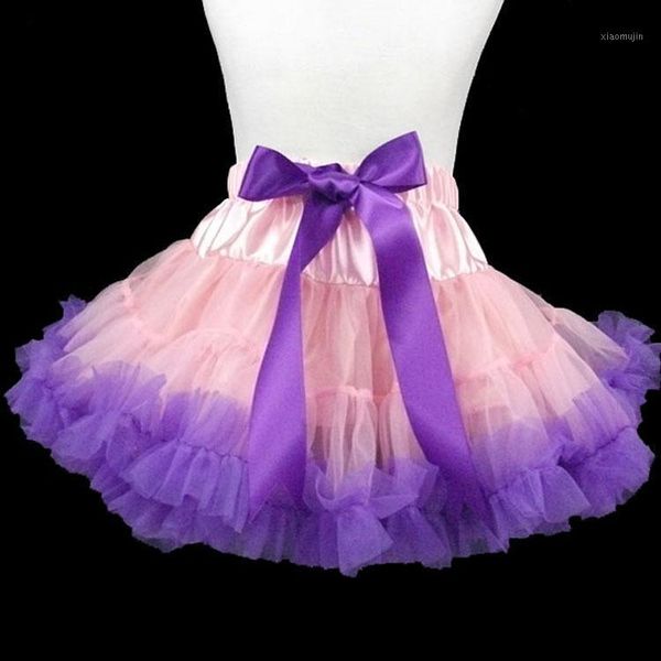 

children's clothing pettiskirt nylon mesh tutu skirt pink and purple vestidos infantil costumes, Blue