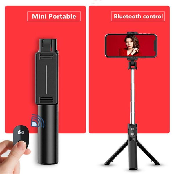 

selfie monopods bluetooth stick mobile phone holder tripod with remote self-timer artifact rod for smartphone handheld long