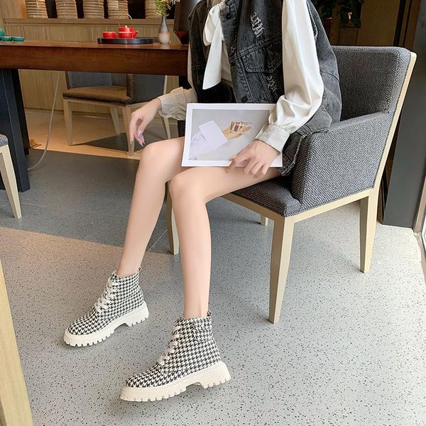 

boots daily winter buckle lace up ankle for women chunky heels black beige goth womens shoes suede casual sneakers