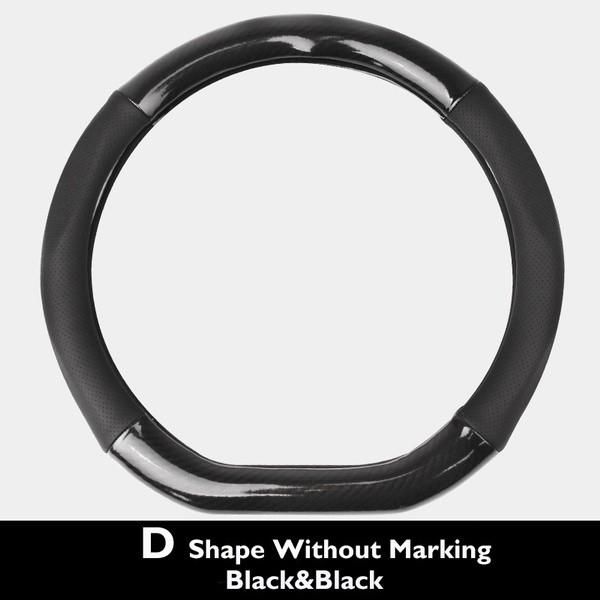 

steering wheel covers 1pcs cover d\\\" shape red black 37~38 cm d\"