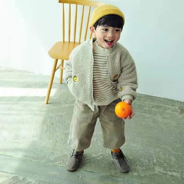 

jackets boys kids coats outwear 2021 thicken warm plus velvet winter autumn fleece cotton cardigan children's clothing, Blue;gray