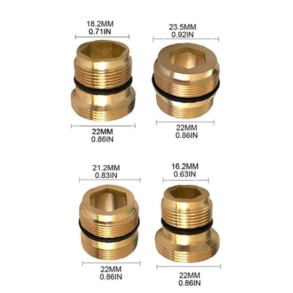 Torneiras de cozinha 2021 Adaptador de latão Adaptador de água Purificador Aerador Conector Aerador Banheiro de torneira peças