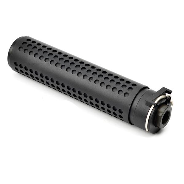 

quick release full metal mock sup w/steel compensator for 14mm ccw airsoft cqb ar15 m4 m16 series