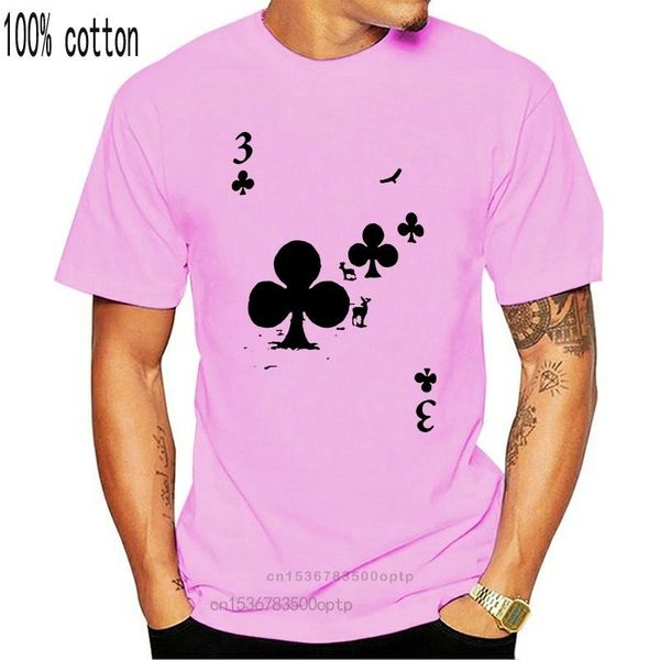 

men's t-shirts clubs forest playing card love ace man t-shirt, White;black