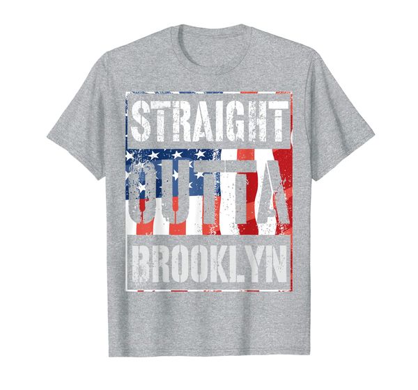 

straight outta brooklyn shirt great new york gift idea tee t-shirt, White;black