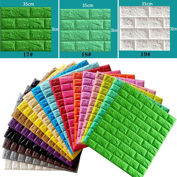 

wall stickers 3d brick diy waterproof self-adhesive wallpaper home decor corner line for living sticker kids