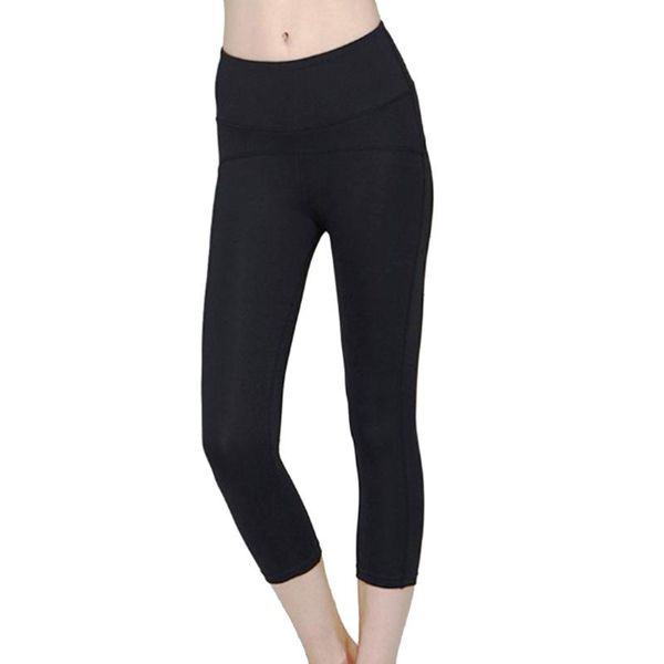

black gym pants high-waist yoga fitness leggings cropped trousers ), Black;blue