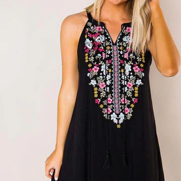

15 women boho beach dress vintage floral printed party short midi dress off shoulder dress sundress vestidos verano mujer, Black;gray