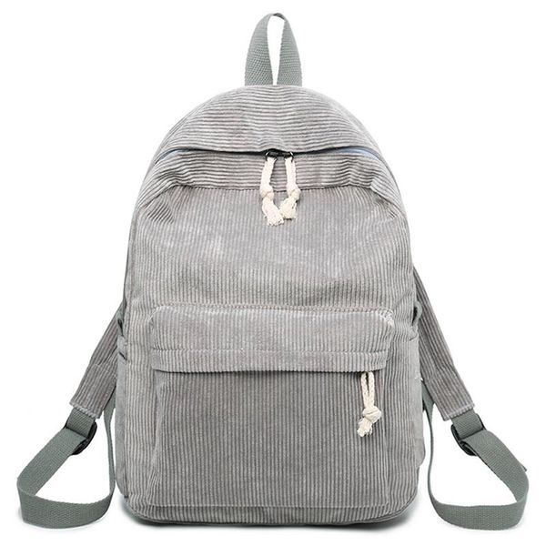 

women casual korean style solid color school backpack mochila mujer soft fabric fashion backpack for teenage girls