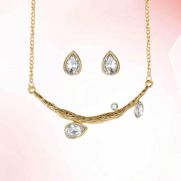 

earrings & necklace 1 set of earring earbob ear stud elegant jewelry golden, Silver