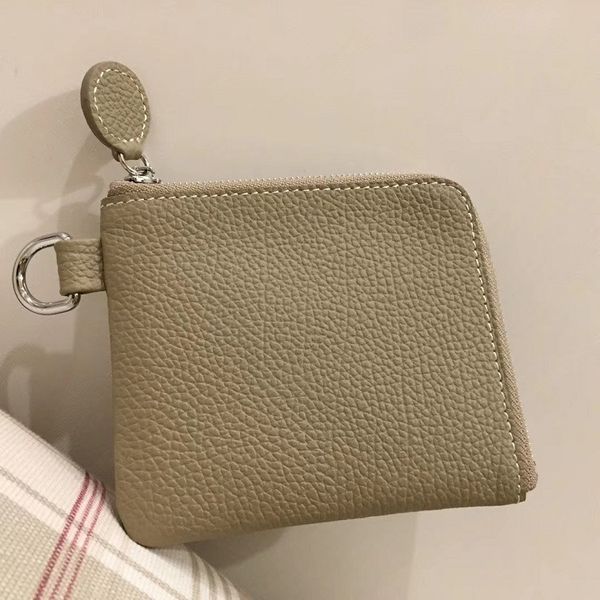 

70% off design leather short wallet business card leather handbag gift w2ky