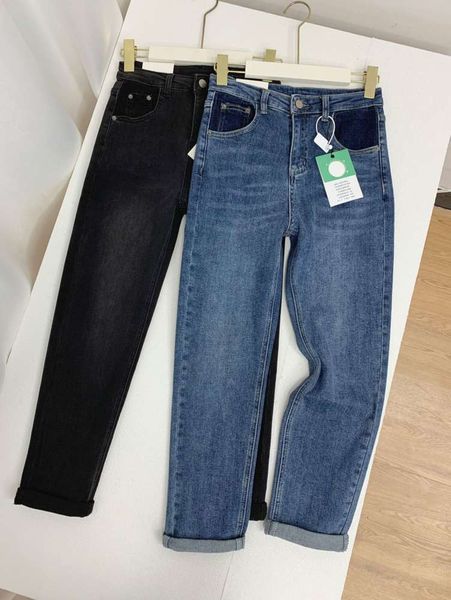 

autumn and winter women's high waist elastic slim tube chic smoke pants, Blue