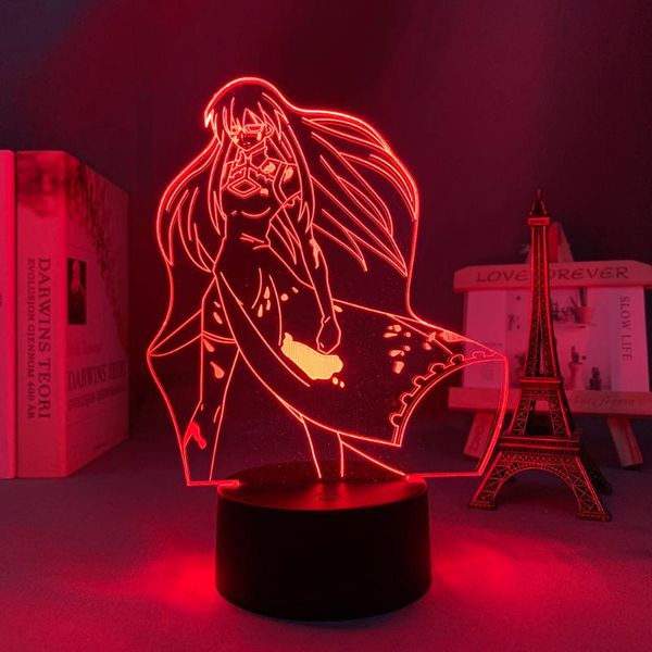 

night lights anime 3d light akame ga kill for children's bedroom decoration manga gift him her table led lamp