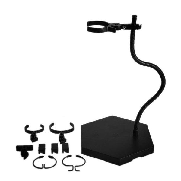 

jewelry pouches, bags adjustable action figure stand support bracket base hose model display for 1:12/9/6 scale accessories, Pink;blue