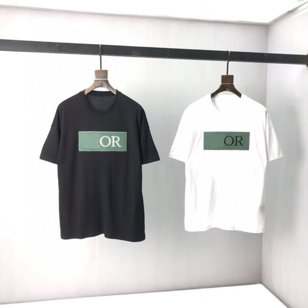 

limited celebrities, the same color splash ink t-shirt, explosive models, casual wear, gat letters printed pattern, round neck short sleeves