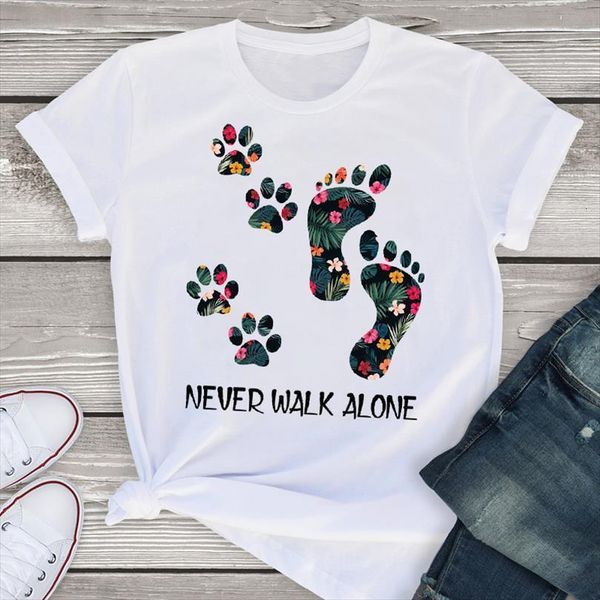 

and women graphic mens t shirts short sleeve womens cartoon animal dog paw funny letter summer shirt tees clothing, White;black
