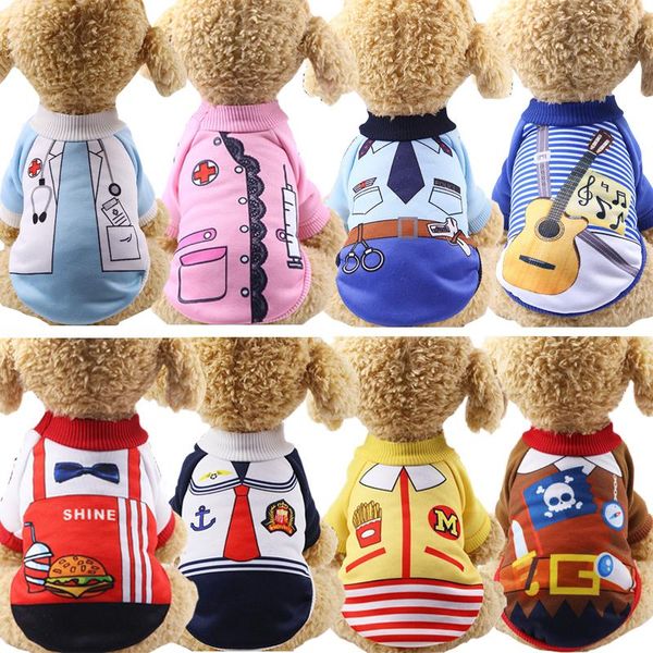 

dog apparel halloween costumes winter warm clothes for small dogs funny printed puppy pet cat coat jacket chihuahua pug clothing outfits