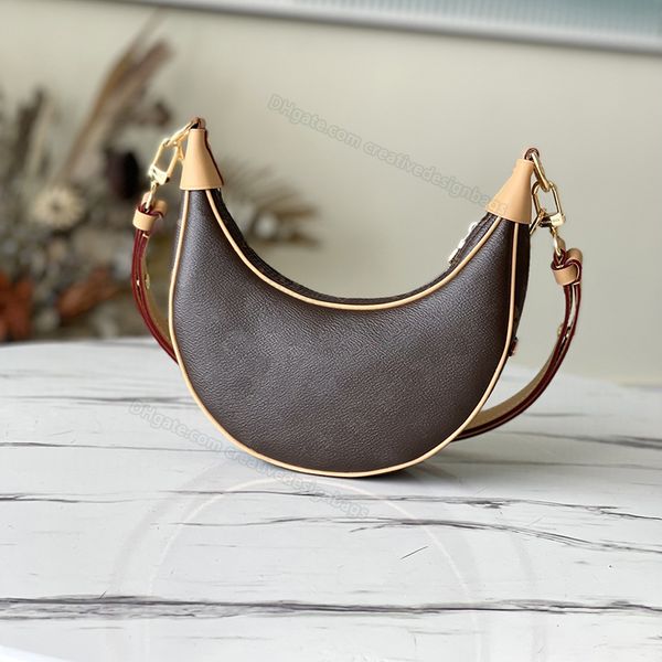

toles bags woman shoulder presbyopia leather chain half moon crescent semicircle dumplings curved pea printing ladies