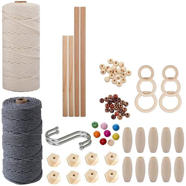 

decorative objects & figurines luda diy macrame wall and plant hanging starter kit for adults beginners with supplies kits
