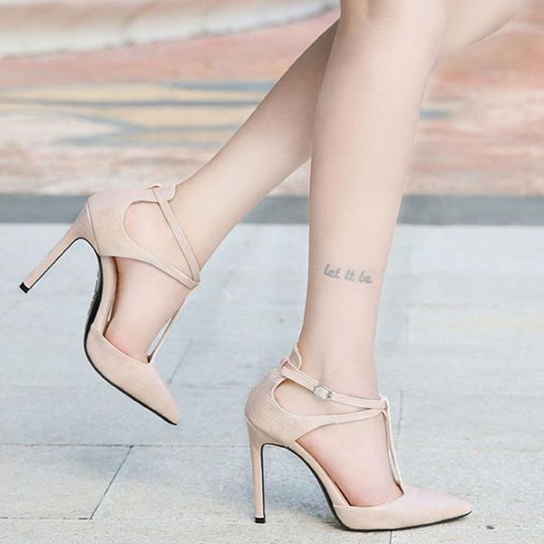 

dress shoes doratasia 2021 big size 46 thin high heels women summer party t-strap sandals woman, Black
