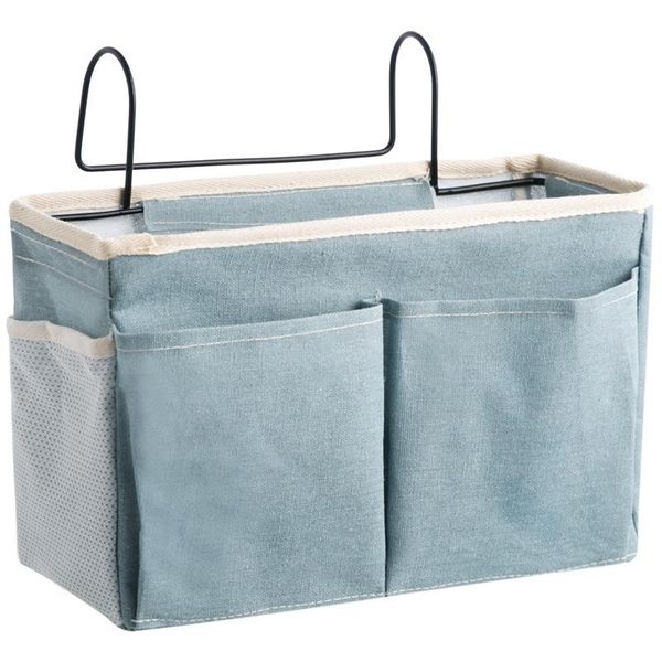

storage bags bedside hanging home bag organizer dormitory waterproof book magazine holder with hook bed pocket