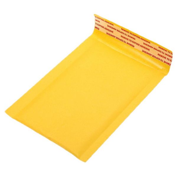 

100 pc/lot thickened kraft paper bubble envelopes bags mailers padded envelope with bubble mailing bag business supplies 12x18cm