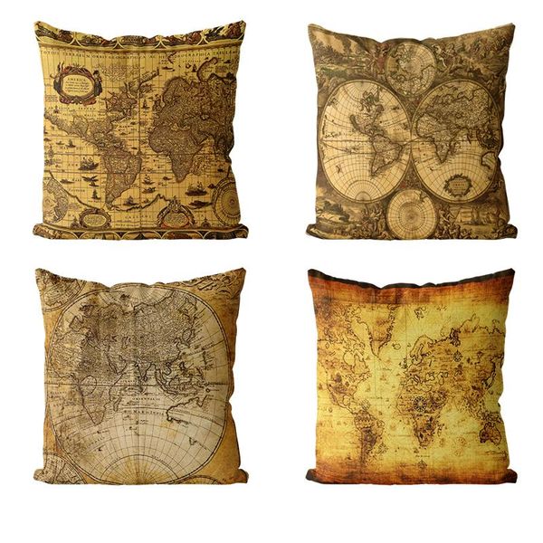 

pillow case nostalgic cushion cover europe retro home sofa decor pillowcase car cushions polyester throw