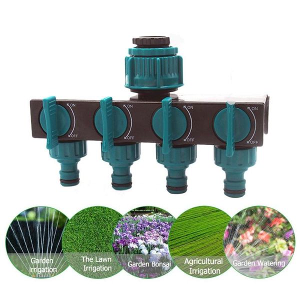 

watering equipments 4-way hose splitters sprinklers tap irrigation quick supplies connectors fittings faucet shunt water garden 180*102*80mm