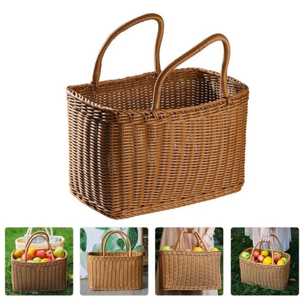 

storage baskets 1pc household basket decorative hand flower packing