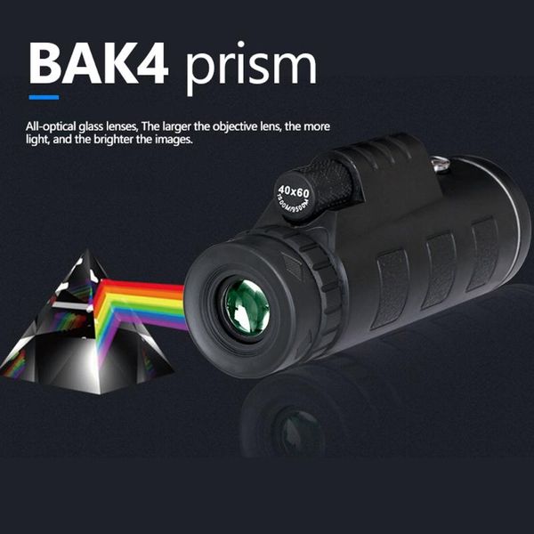 

telescope & binoculars 40x60 monocular high powered dual focus hunting outdoor portable handheld scope for camping birdwatching