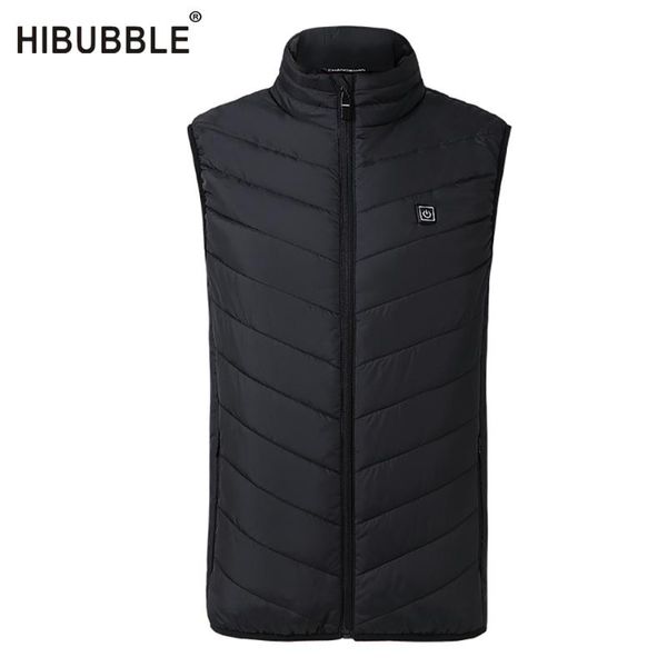 

women's vests back electric heated vest women winter autumn warm sleeveless jacket / men fashion coats plus size veste femme 2021, Black;white