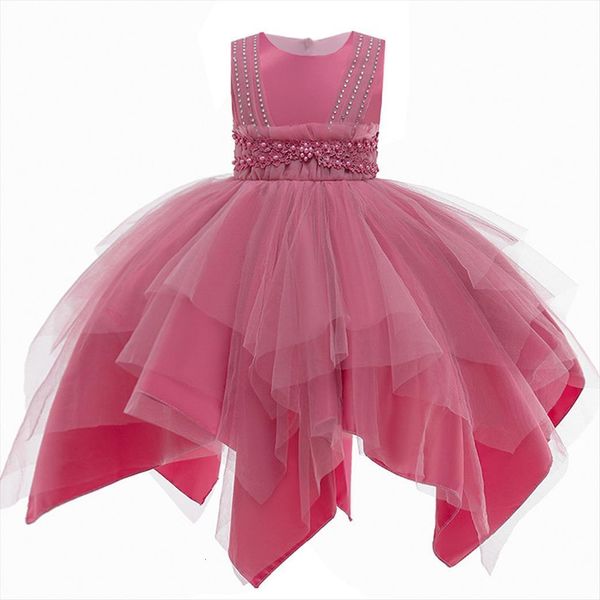 

winter years flower girl dress clothes for girls children elegant ball gown evening party princess 8 10y, Red;yellow