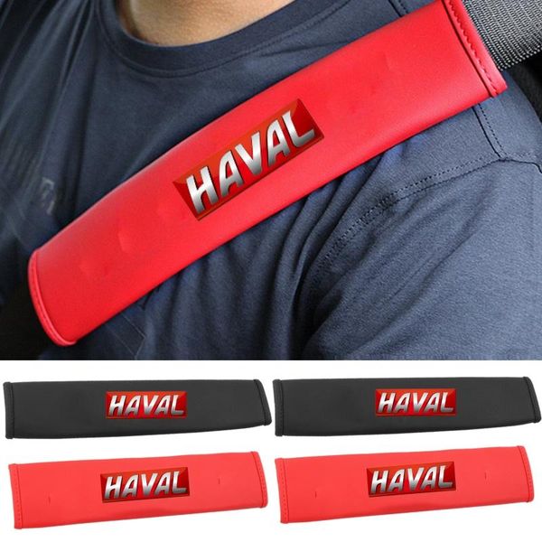 

safety belts & accessories car logo seat shoulder strap pad cushion cover for haval h6 2021 h9 h2 jolion h2s h5 h8 h7 h3 f7 f7x m4 m2 interi