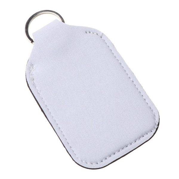 

storage bottles & jars 10pcs refillable hand sanitizer soap holder cover with key ring carriers e65f