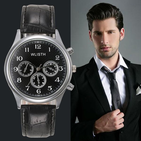 

wristwatches drop men's watches black quartz waterproof watch manufacturers 40mm, Slivery;brown