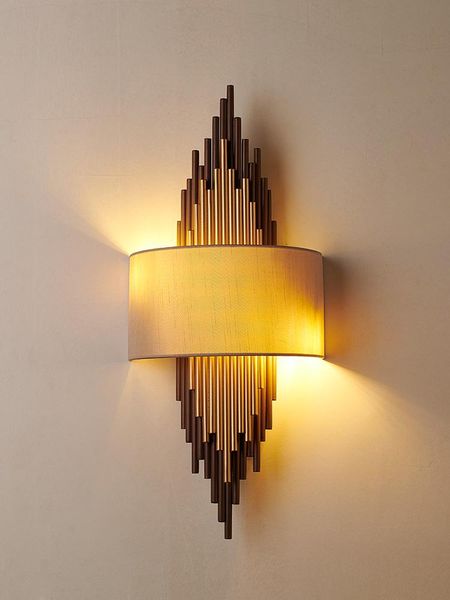

wall lamp postmodern light luxury living room el dining bedroom bedside fabric