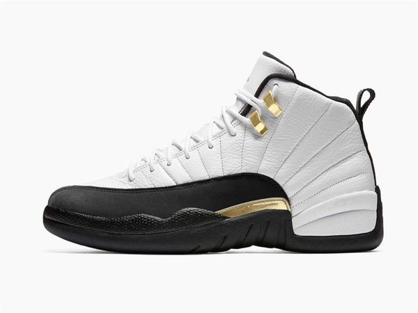 

shoes xii royalty basketball mens jumpman 12 white black metallic gold designer sports sneakers