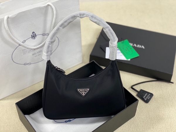 

luxury handbags and storage 2021 new p family armpit bag hobo nylon baguette kendou same portable one shoulder canvas women's bag